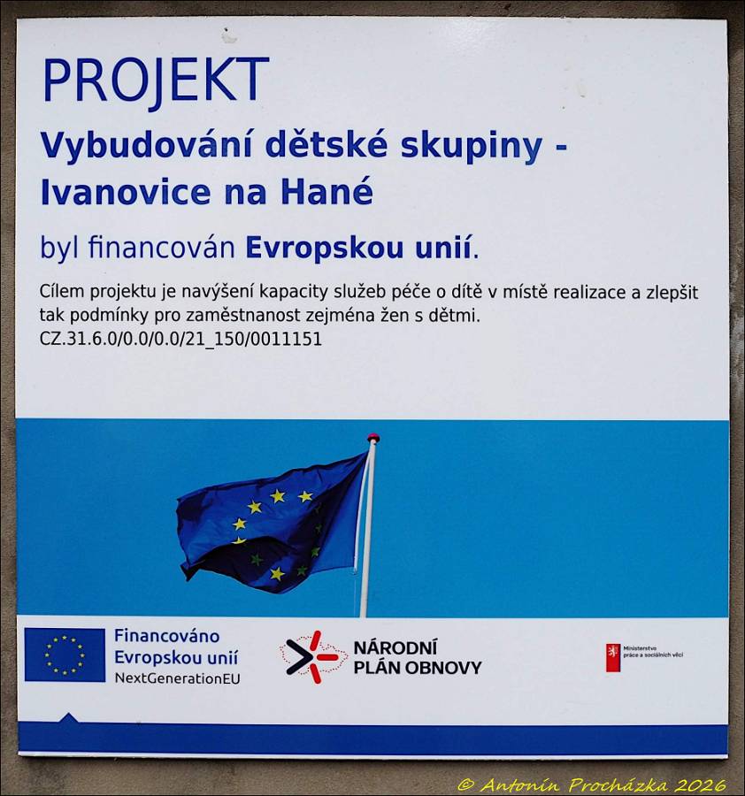 006_P7154858u.JPG - Chvalkovice na Hané 15. 7. 2026 – objekt dětské skupiny Klubíček Chvalkovice před slavnostním otevřením dne 22. 7. 2026.